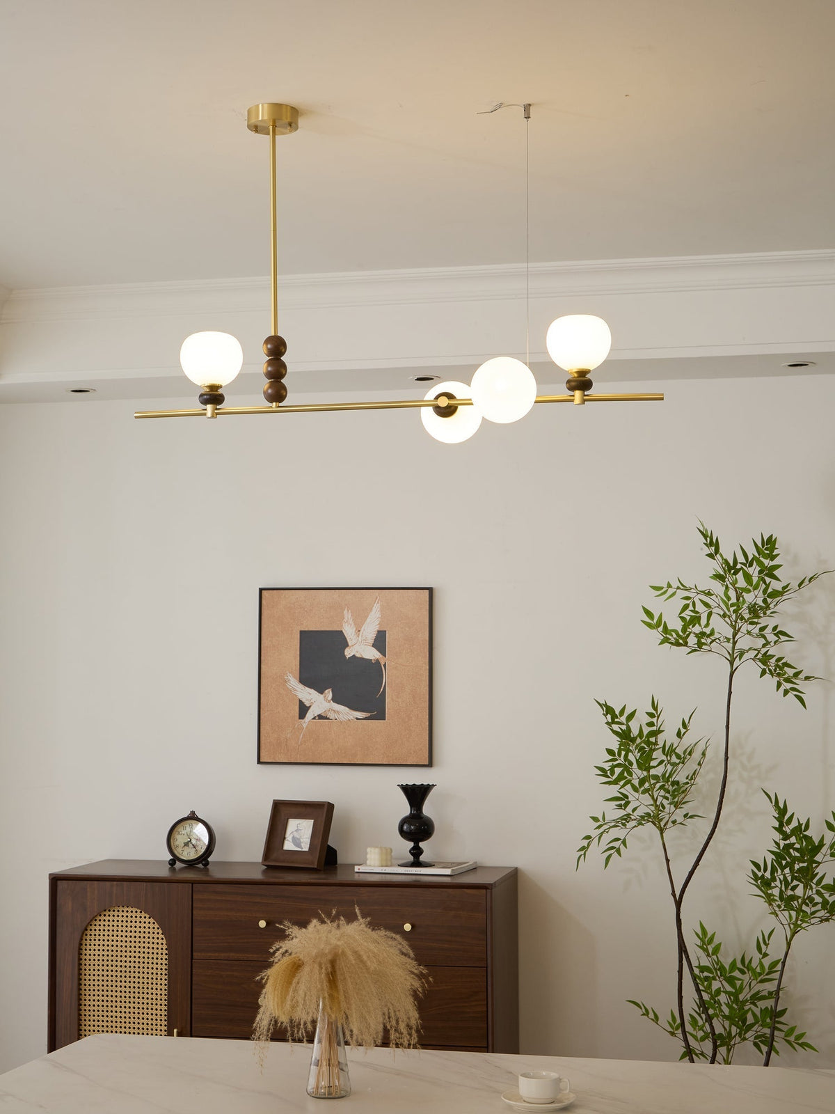 Lowenella Wood Pendant Light-Moonnatur