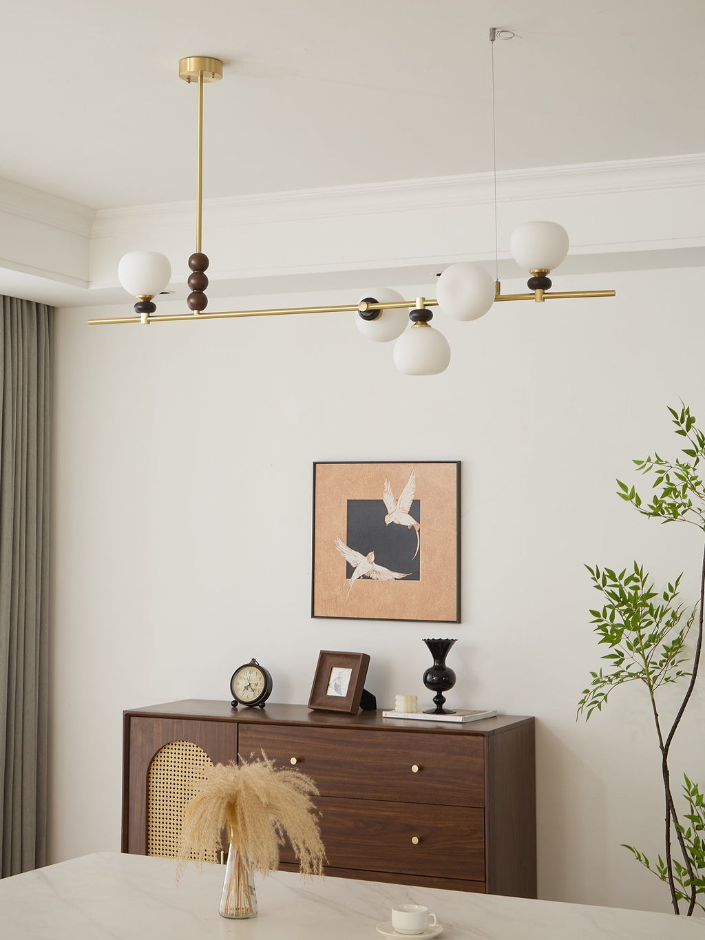 Lowenella Wood Pendant Light-Moonnatur