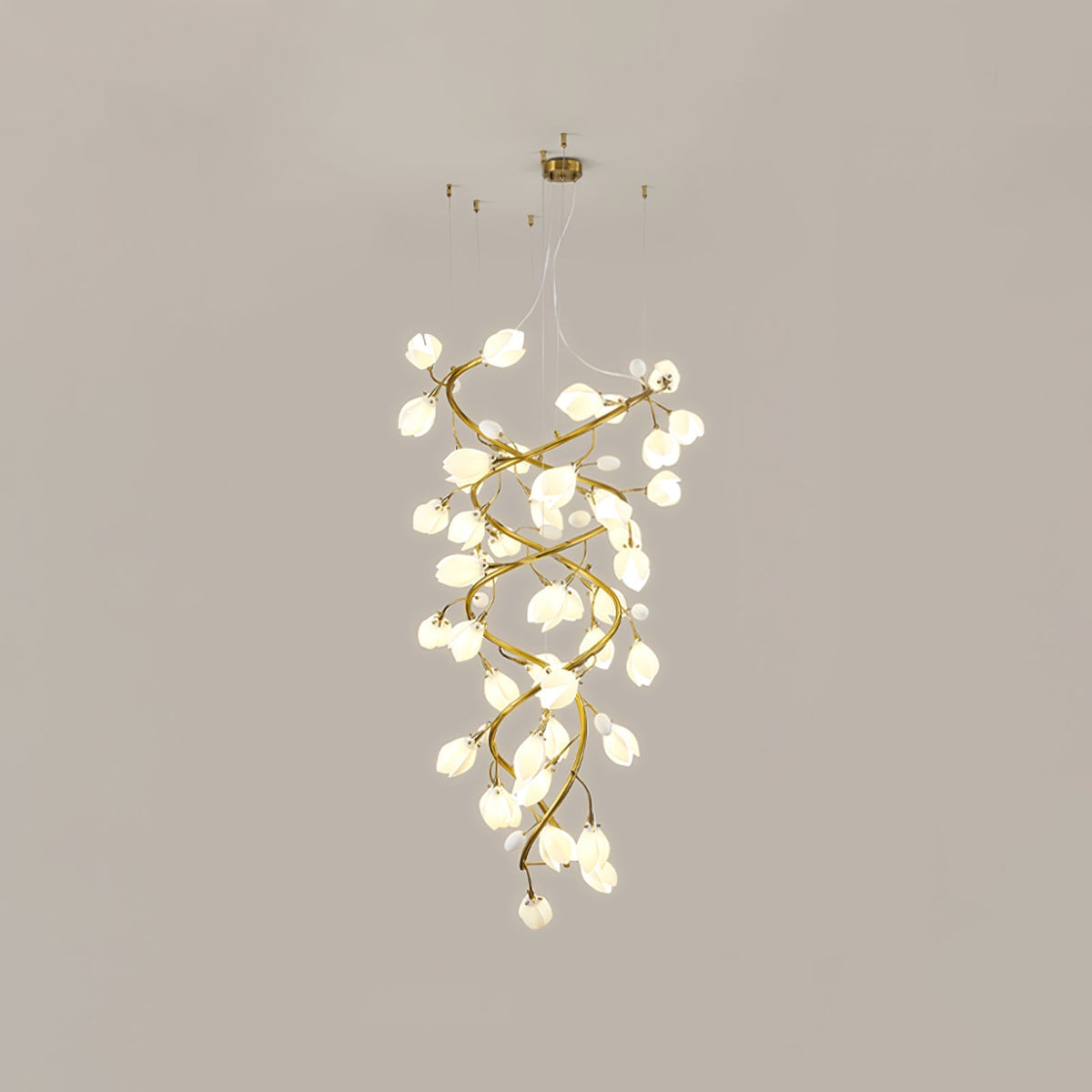 Lyreniel Ceramic Chandelier-Moonnatur