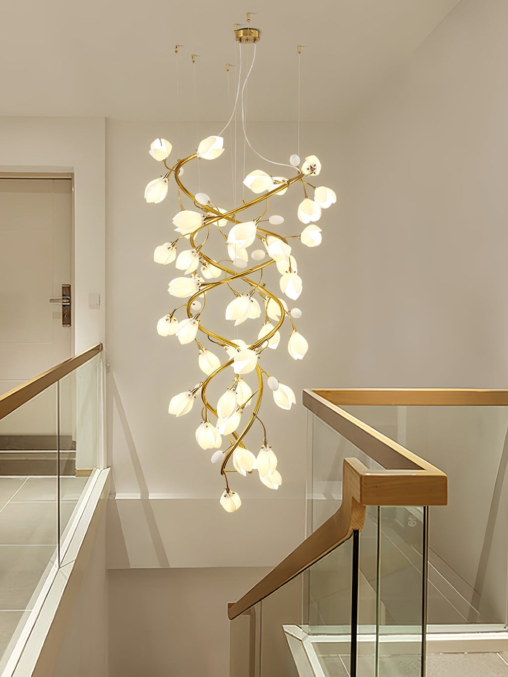Lyreniel Ceramic Chandelier-Moonnatur