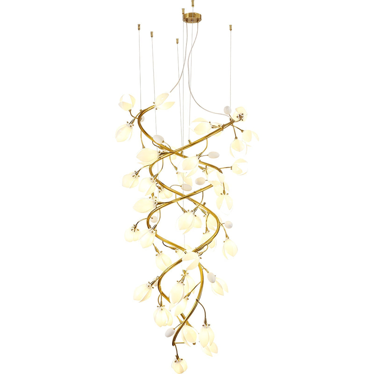 Lyreniel Ceramic Chandelier-Moonnatur