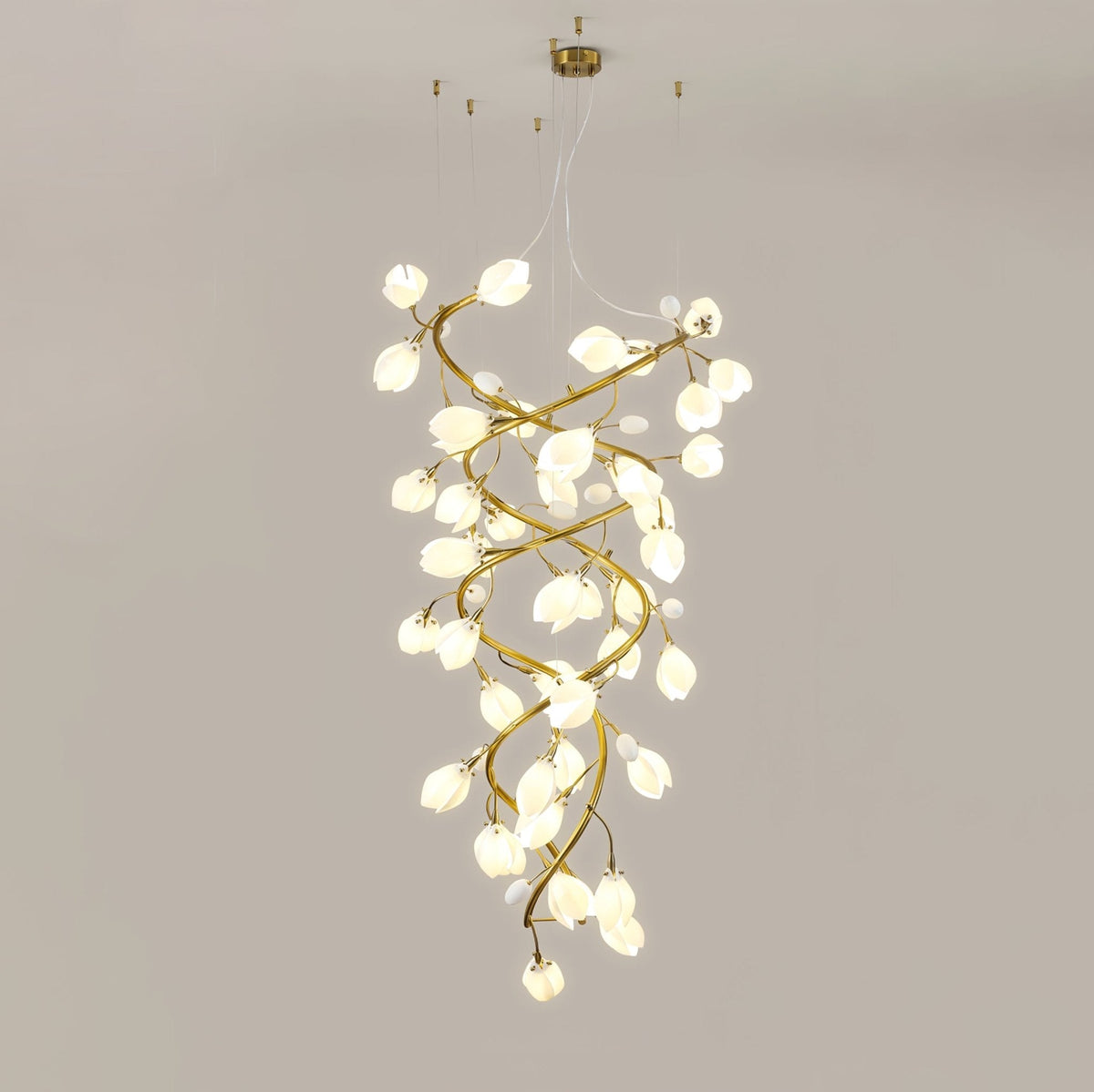 Lyreniel Ceramic Chandelier-Moonnatur