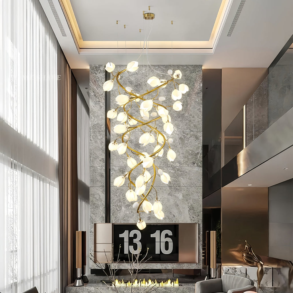 Lyreniel Ceramic Chandelier-Moonnatur