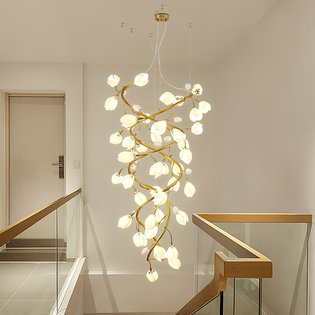 Lyreniel Ceramic Chandelier-Moonnatur