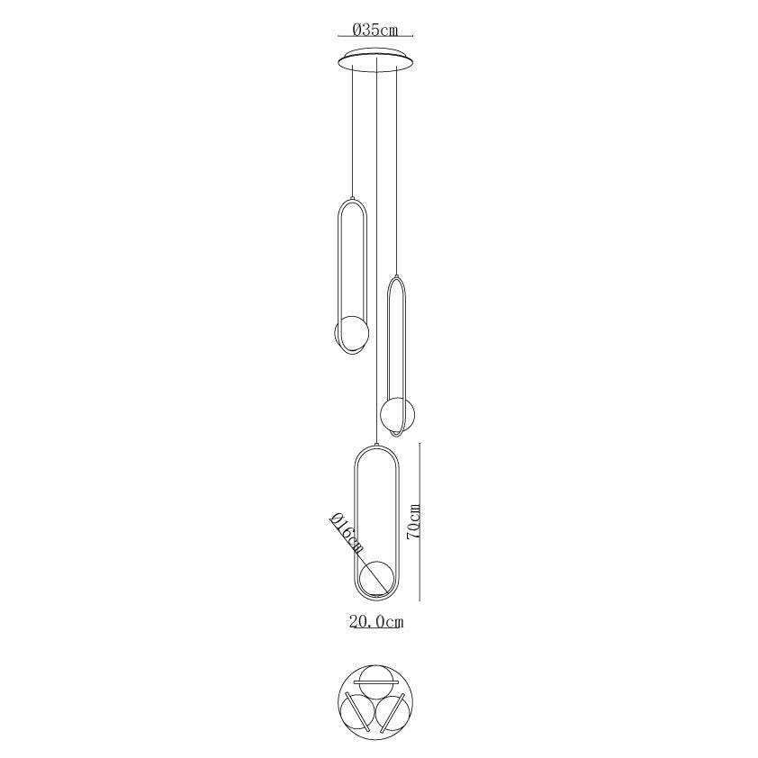 Wrenaria Glass Chandelier-Moonnatur