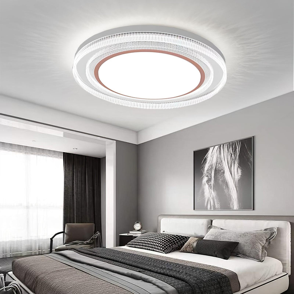 Denelelle Acrylic Ceiling Light-Moonnatur