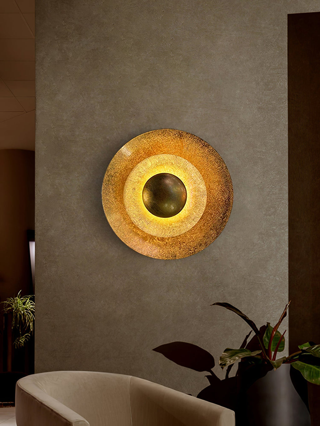 Haverella Metal Wall Light-Moonnatur