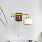 Hatherfern Ceramic Wall Light-Moonnatur