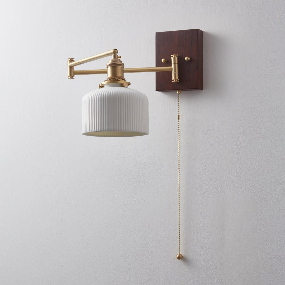 Hatherfern Ceramic Wall Light-Moonnatur