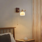 Hatherfern Ceramic Wall Light-Moonnatur