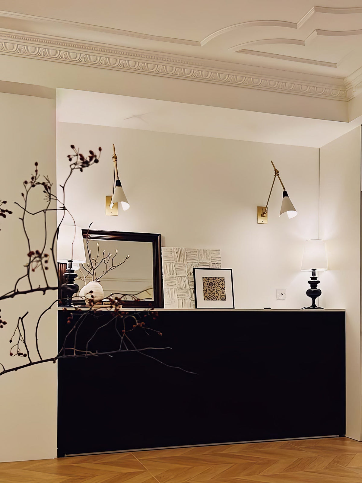 Kelmora Glass Wall Light-Moonnatur