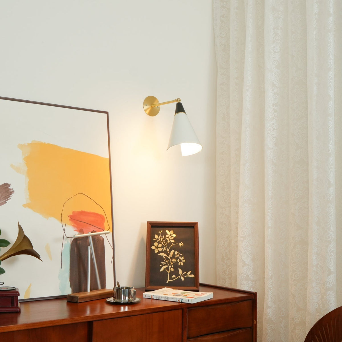 Jasselle Glass Wall Light-Moonnatur