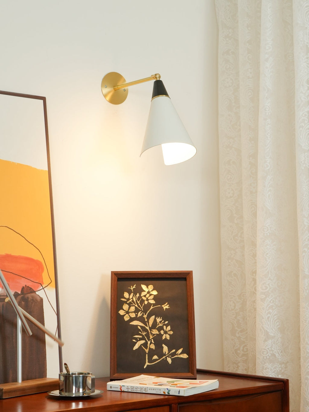 Jasselle Glass Wall Light-Moonnatur