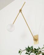 Kelmora Glass Wall Light-Moonnatur
