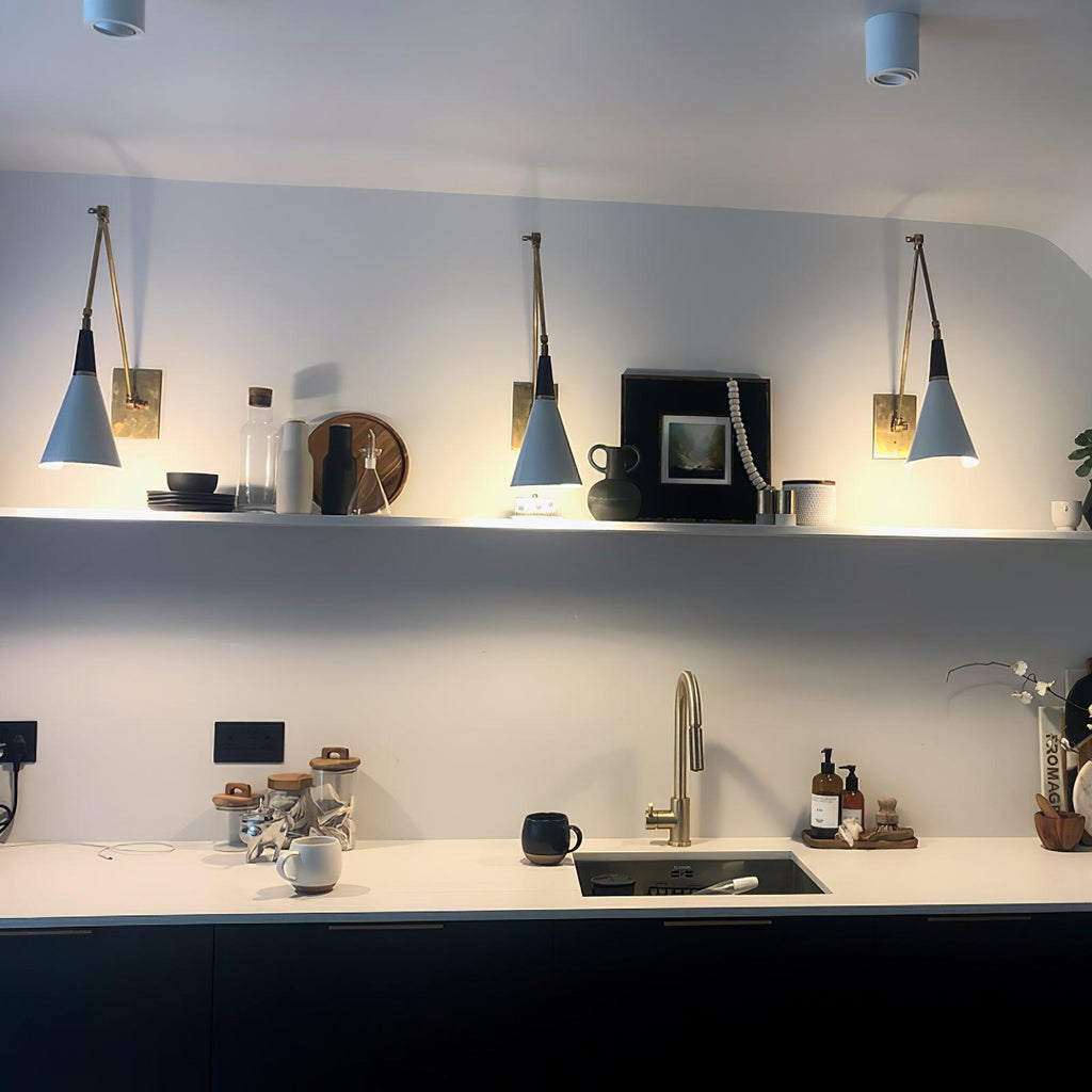 Kelmora Glass Wall Light-Moonnatur