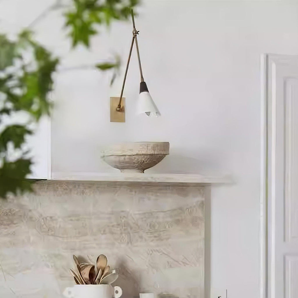 Kelmora Glass Wall Light-Moonnatur
