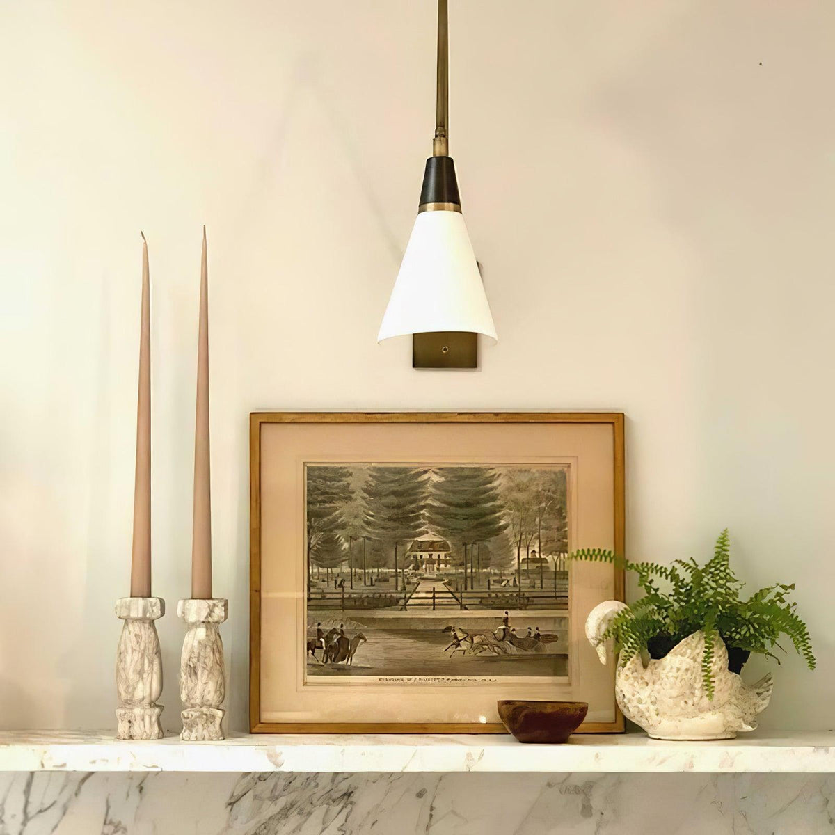 Kelmora Glass Wall Light-Moonnatur