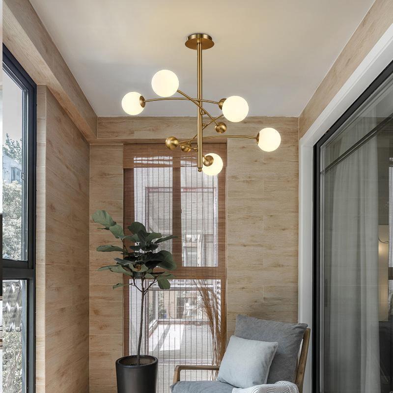 Naverelle Glass Chandelier-Moonnatur
