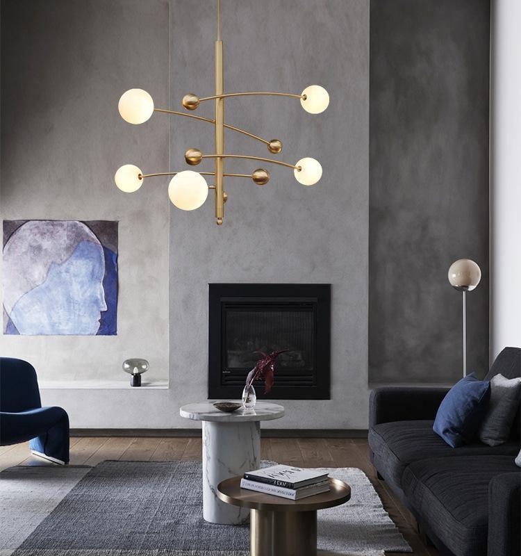 Naverelle Glass Chandelier-Moonnatur