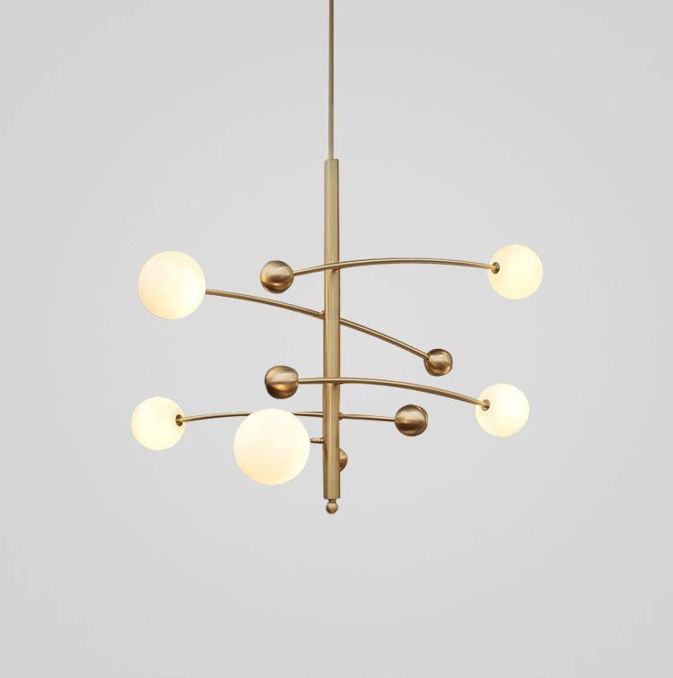 Naverelle Glass Chandelier-Moonnatur