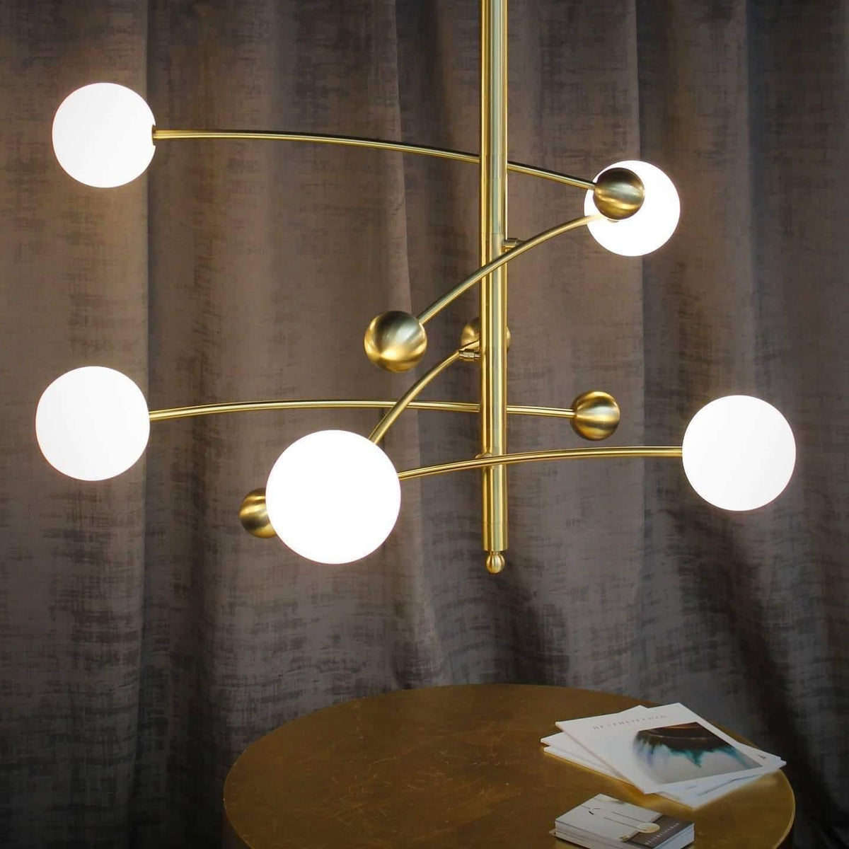 Naverelle Glass Chandelier-Moonnatur