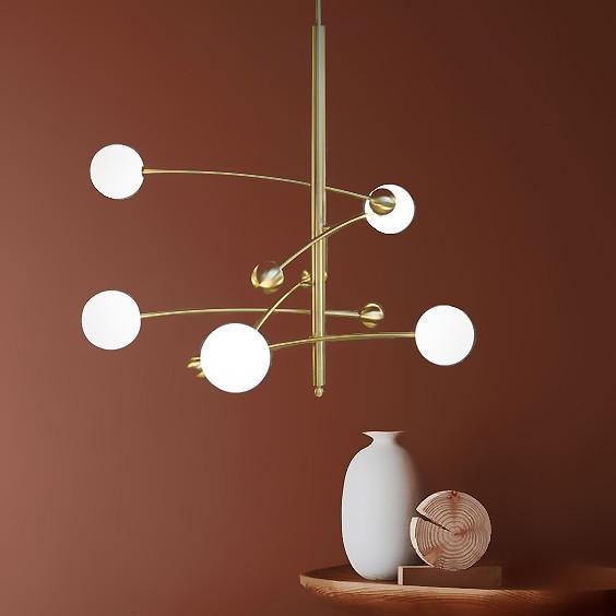Naverelle Glass Chandelier-Moonnatur