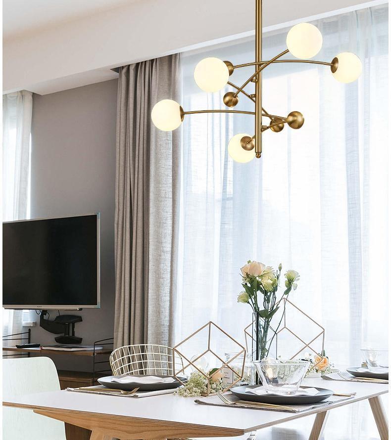 Naverelle Glass Chandelier-Moonnatur