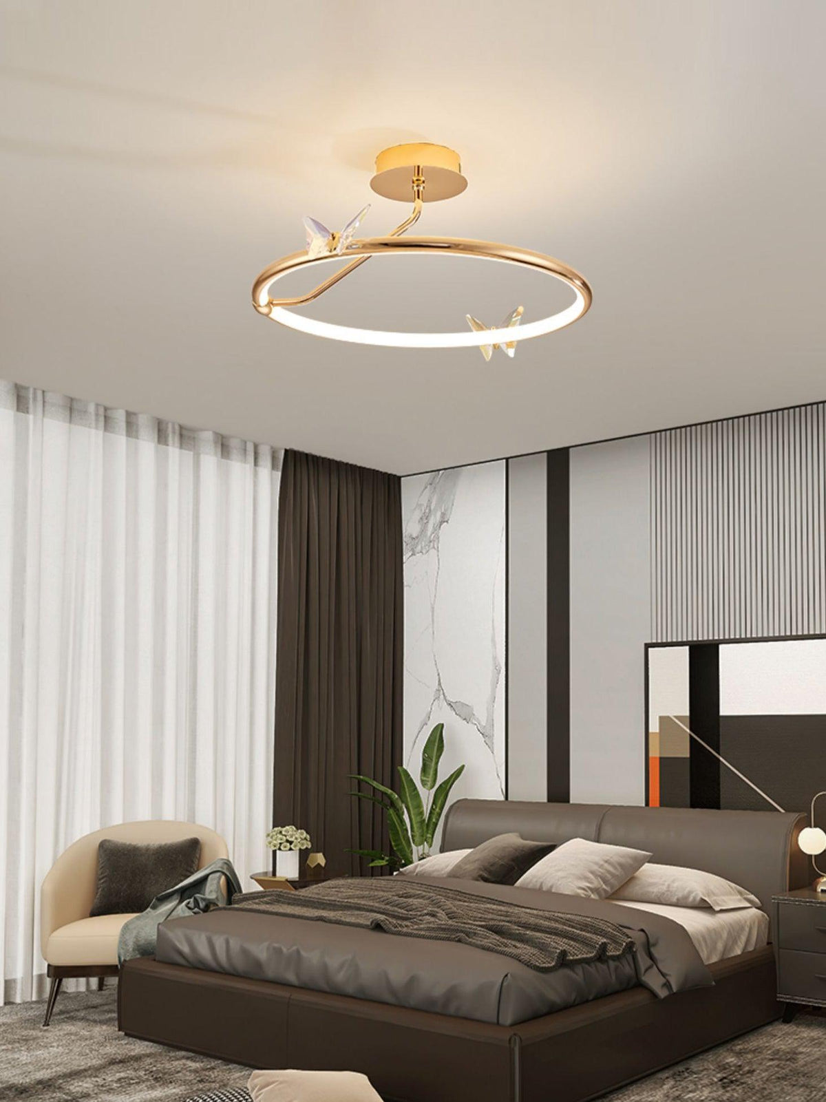 Wesmere Aluminium Ceiling Lamp-Moonnatur