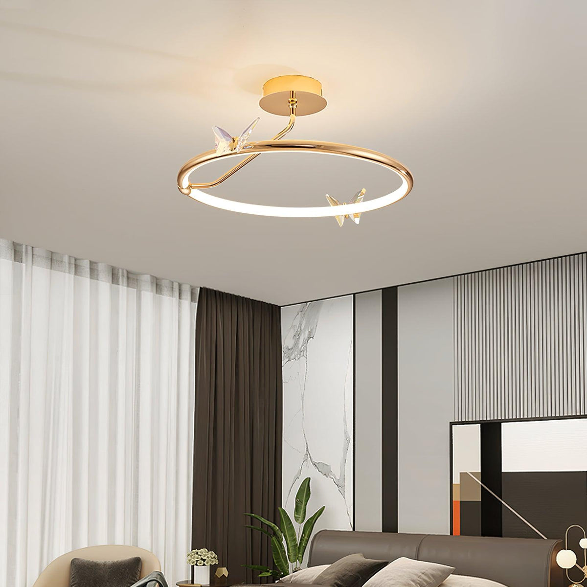Wesmere Aluminium Ceiling Lamp-Moonnatur