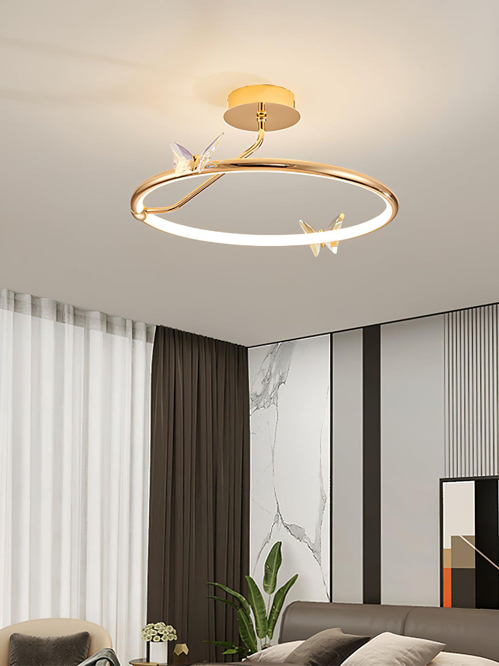Wesmere Aluminium Ceiling Lamp-Moonnatur