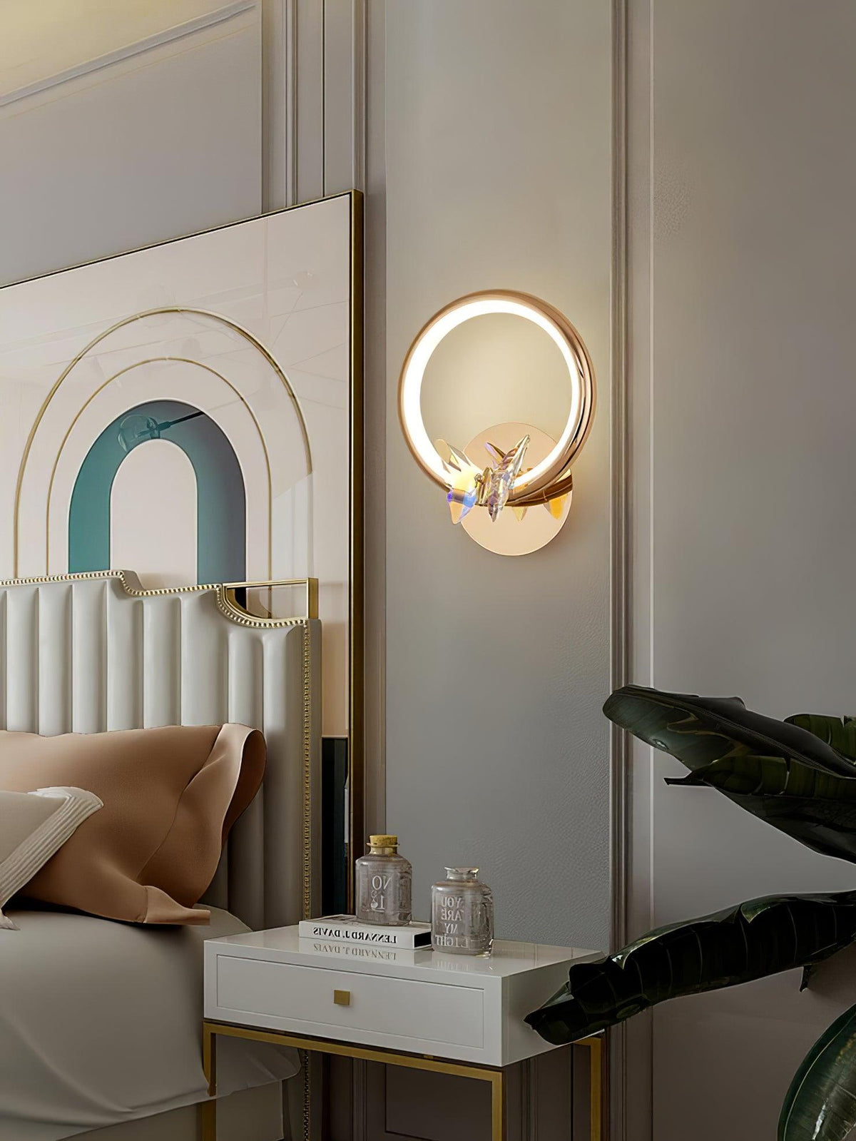 Idenelle Crystal Wall Light-Moonnatur