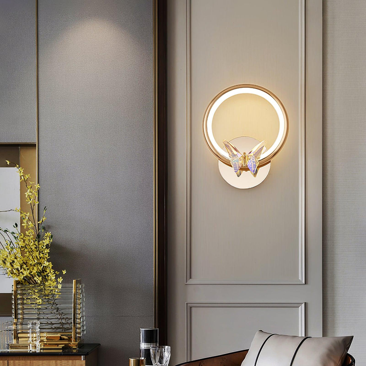 Idenelle Crystal Wall Light-Moonnatur