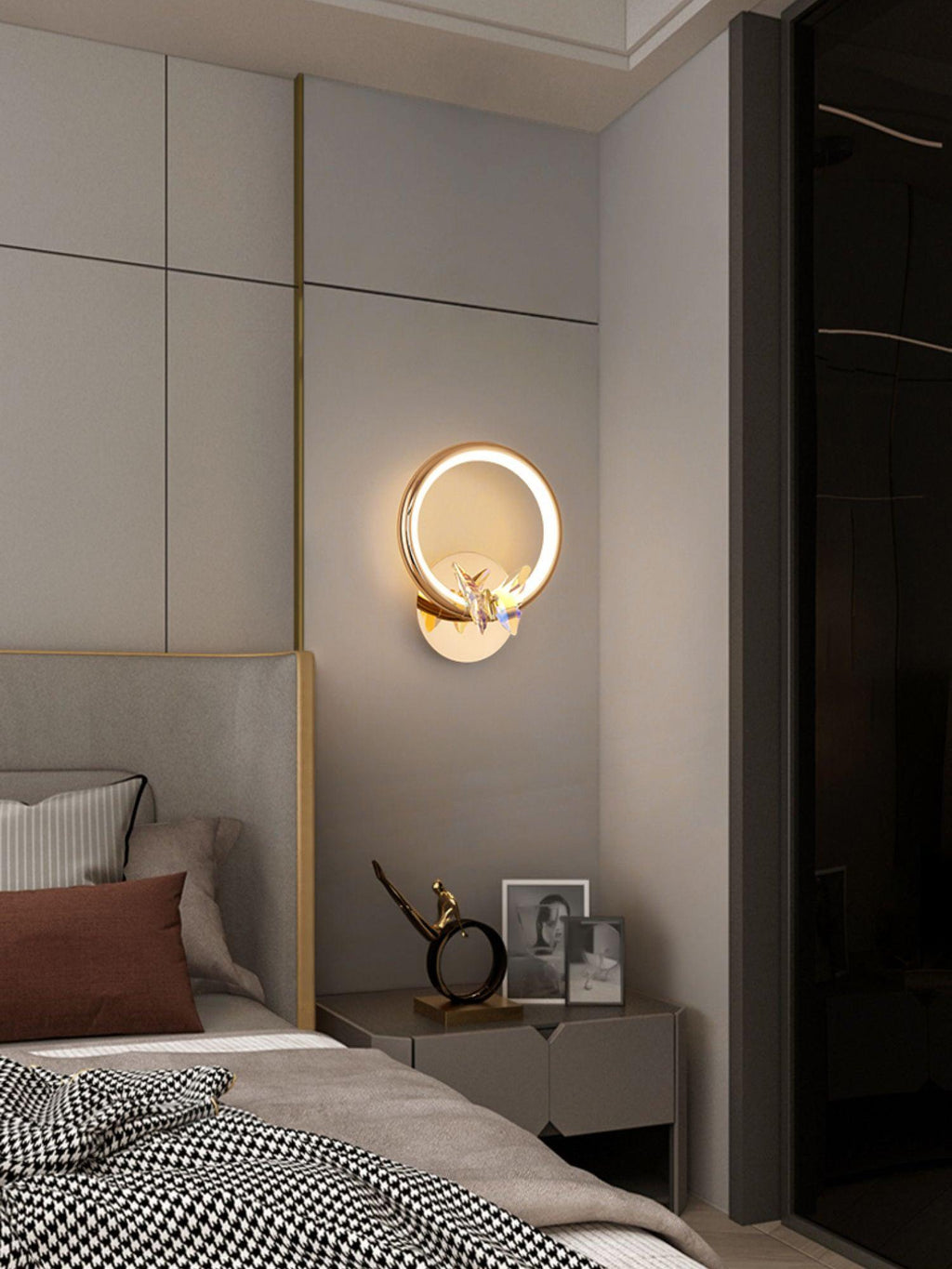 Idenelle Crystal Wall Light-Moonnatur