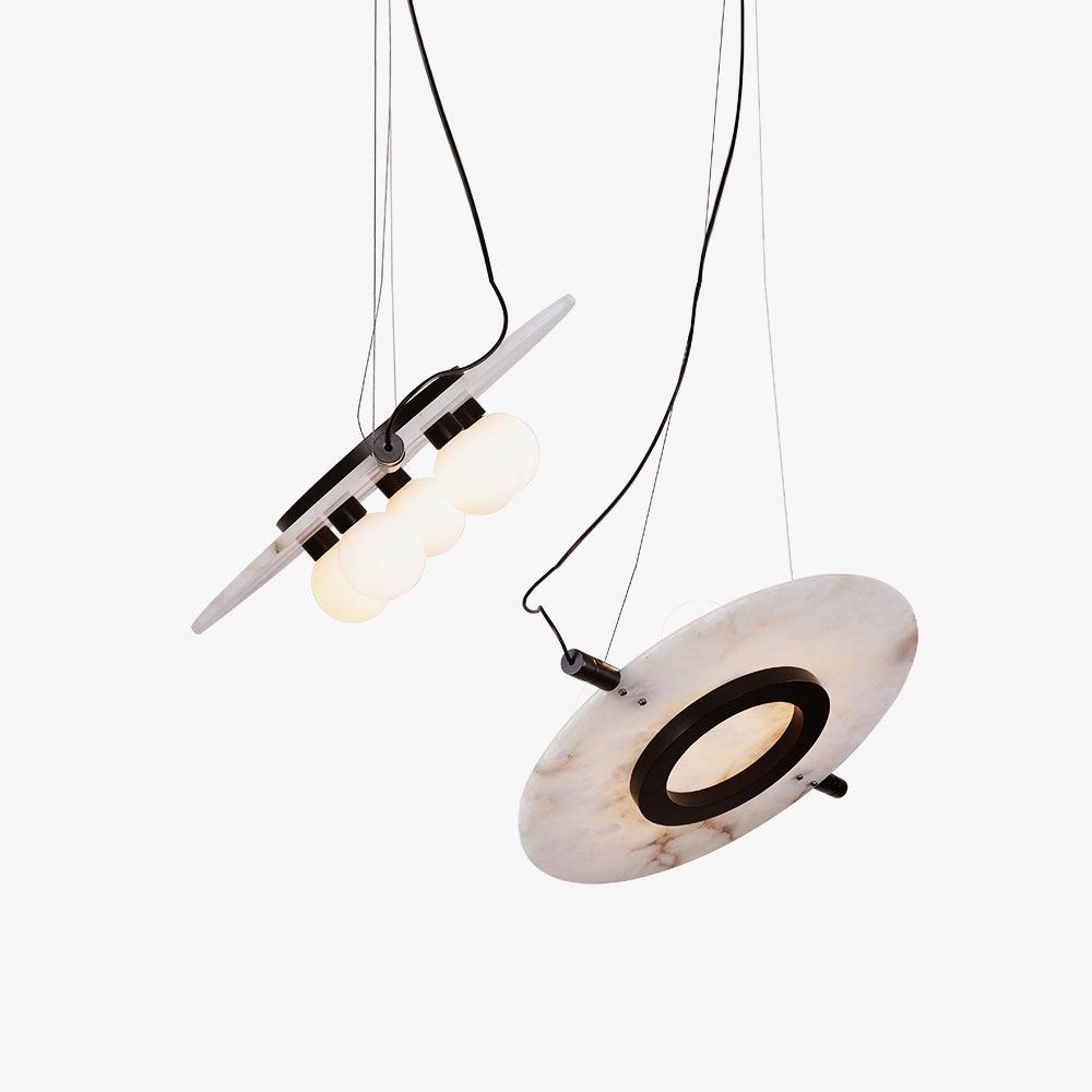 Lovenhill Alabaster Pendant Light-Moonnatur