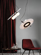 Lovenhill Alabaster Pendant Light-Moonnatur