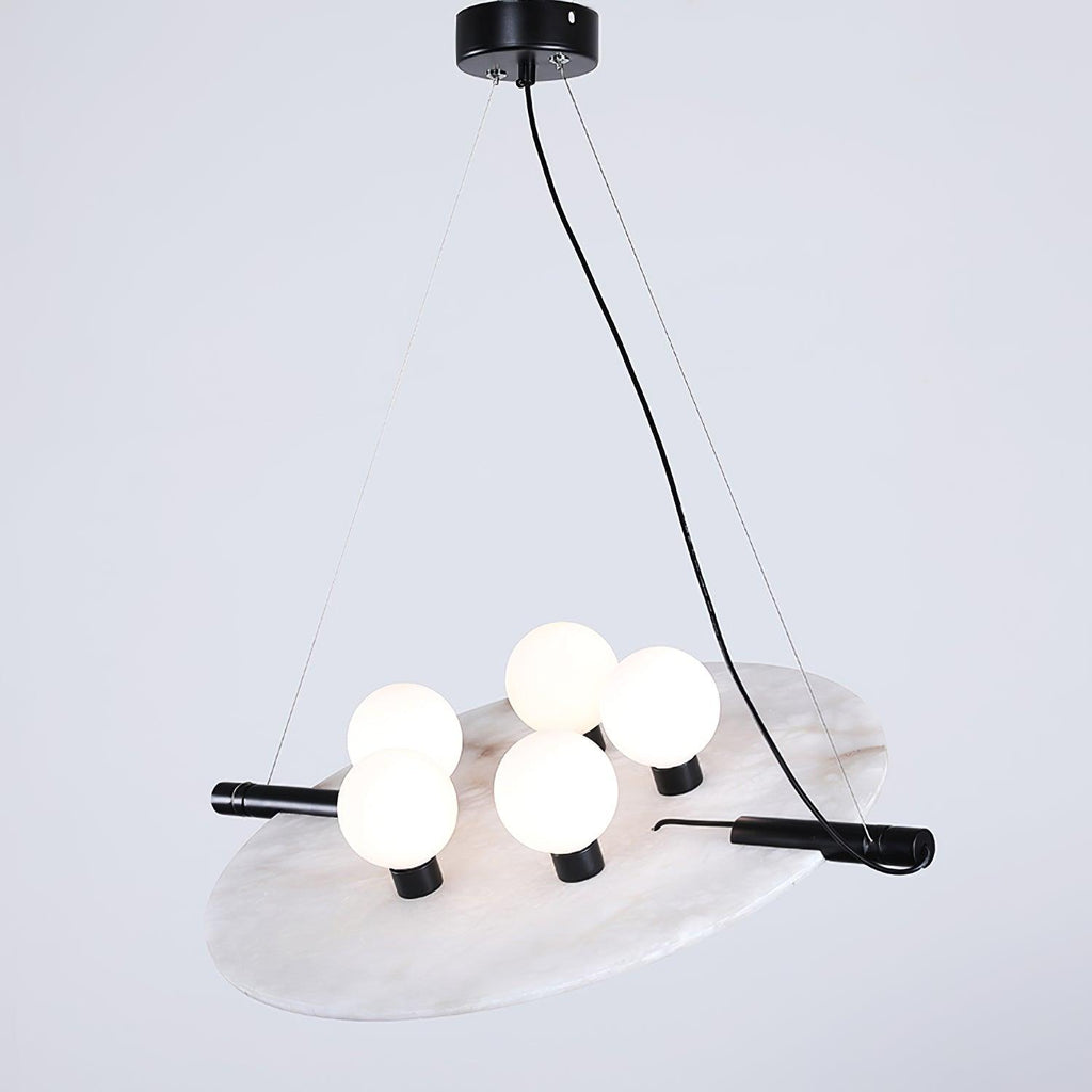 Lovenhill Alabaster Pendant Light-Moonnatur