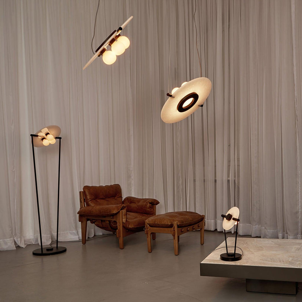 Lovenhill Alabaster Pendant Light-Moonnatur