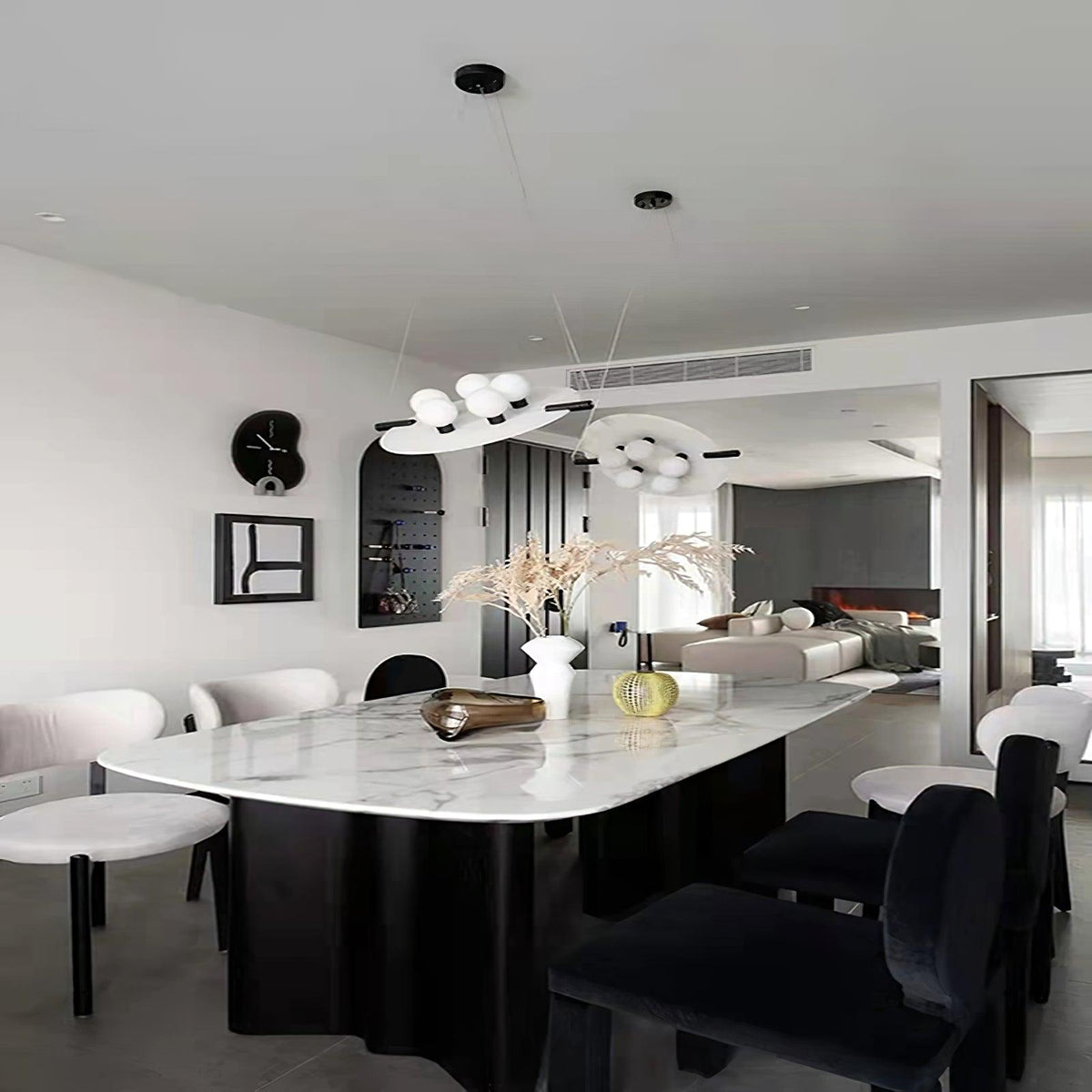 Lovenhill Alabaster Pendant Light-Moonnatur