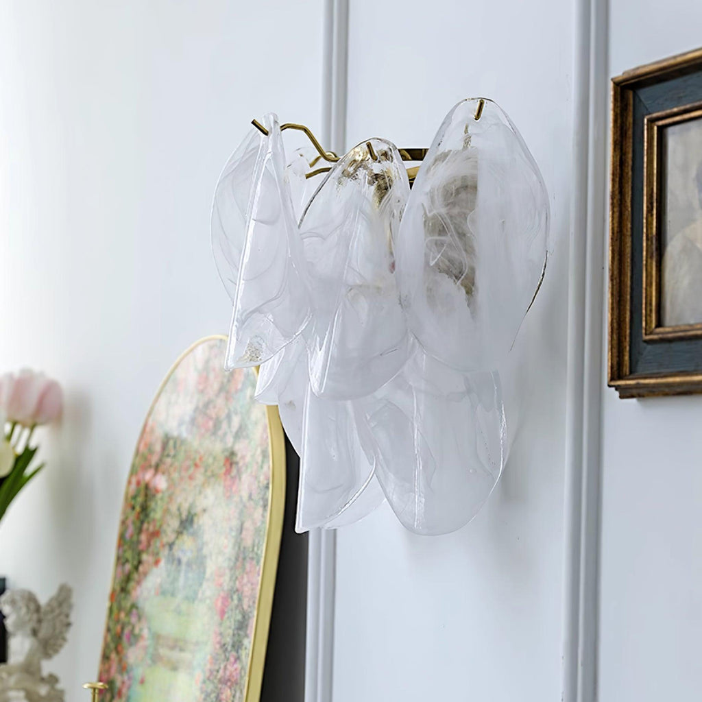 Zelvenrose Glass Wall Light-Moonnatur