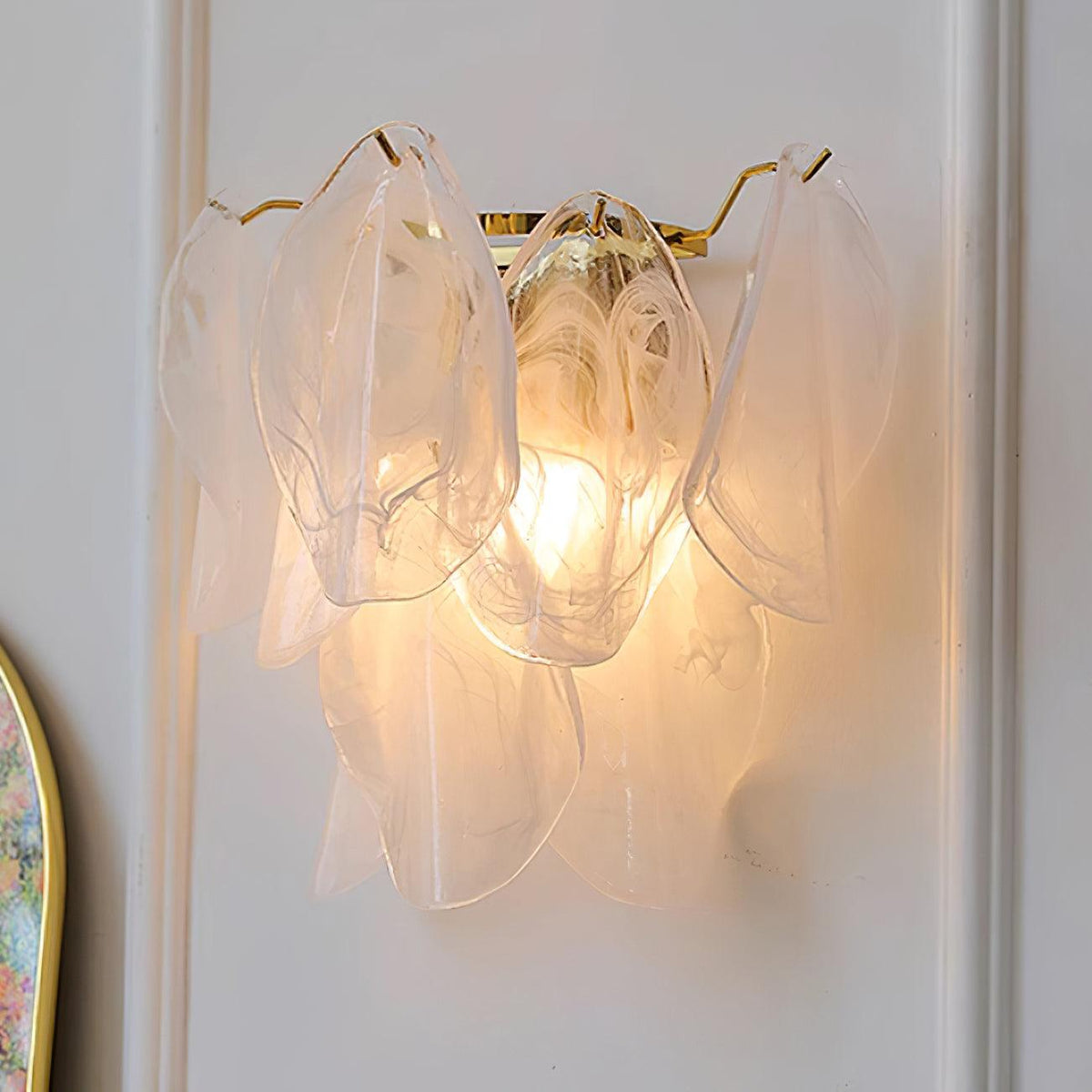 Zelvenrose Glass Wall Light-Moonnatur