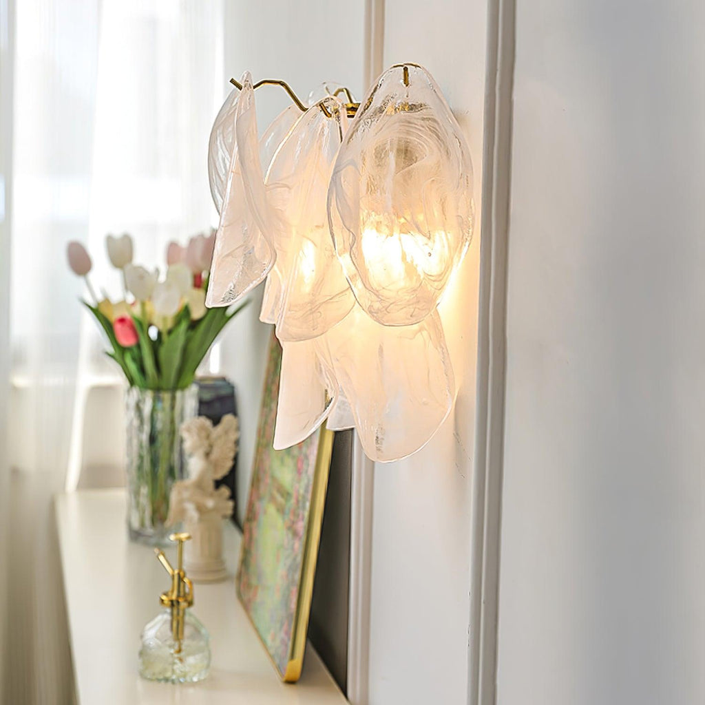 Zelvenrose Glass Wall Light-Moonnatur