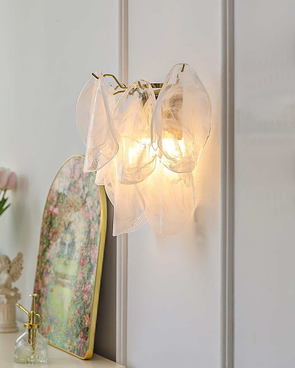Zelvenrose Glass Wall Light-Moonnatur
