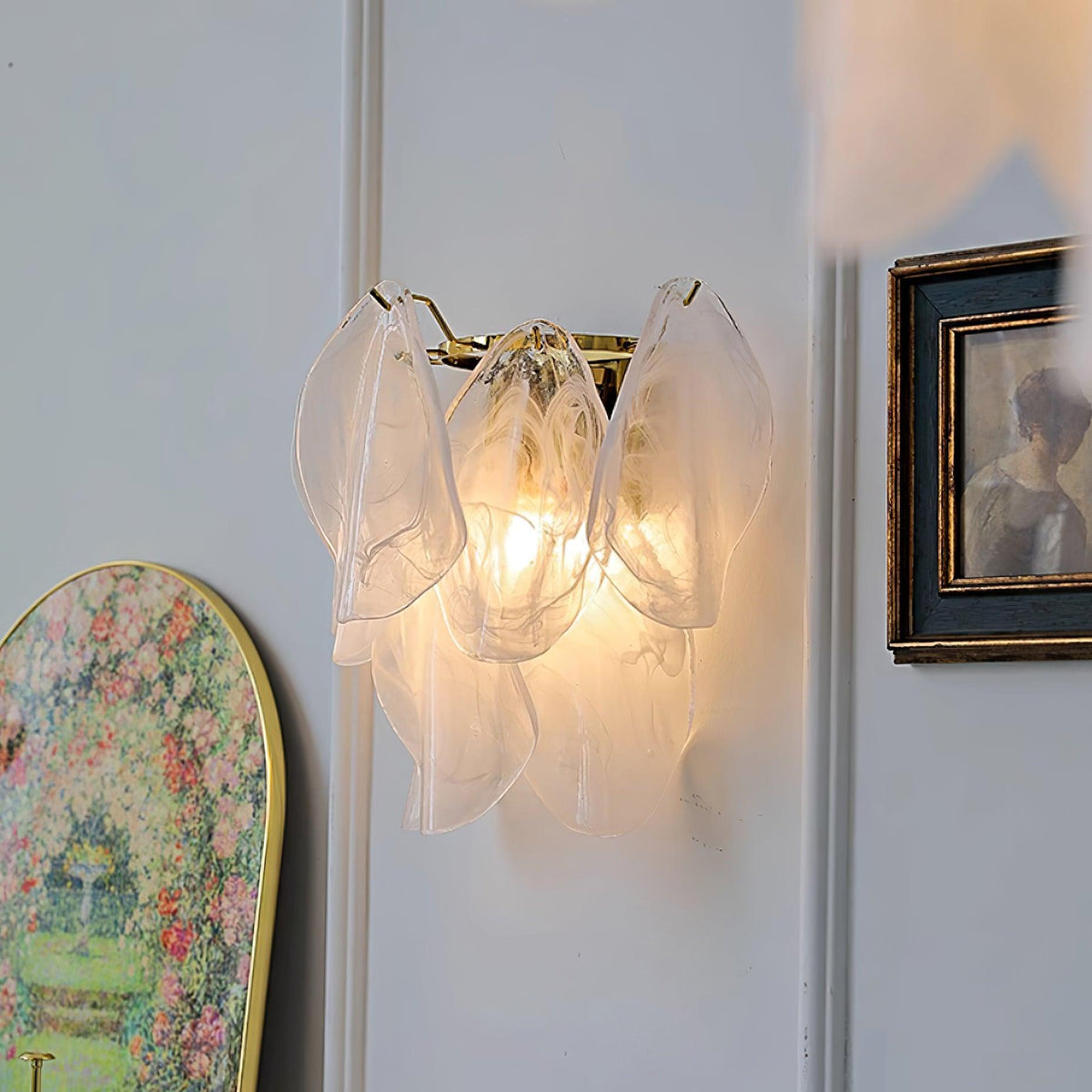 Zelvenrose Glass Wall Light-Moonnatur