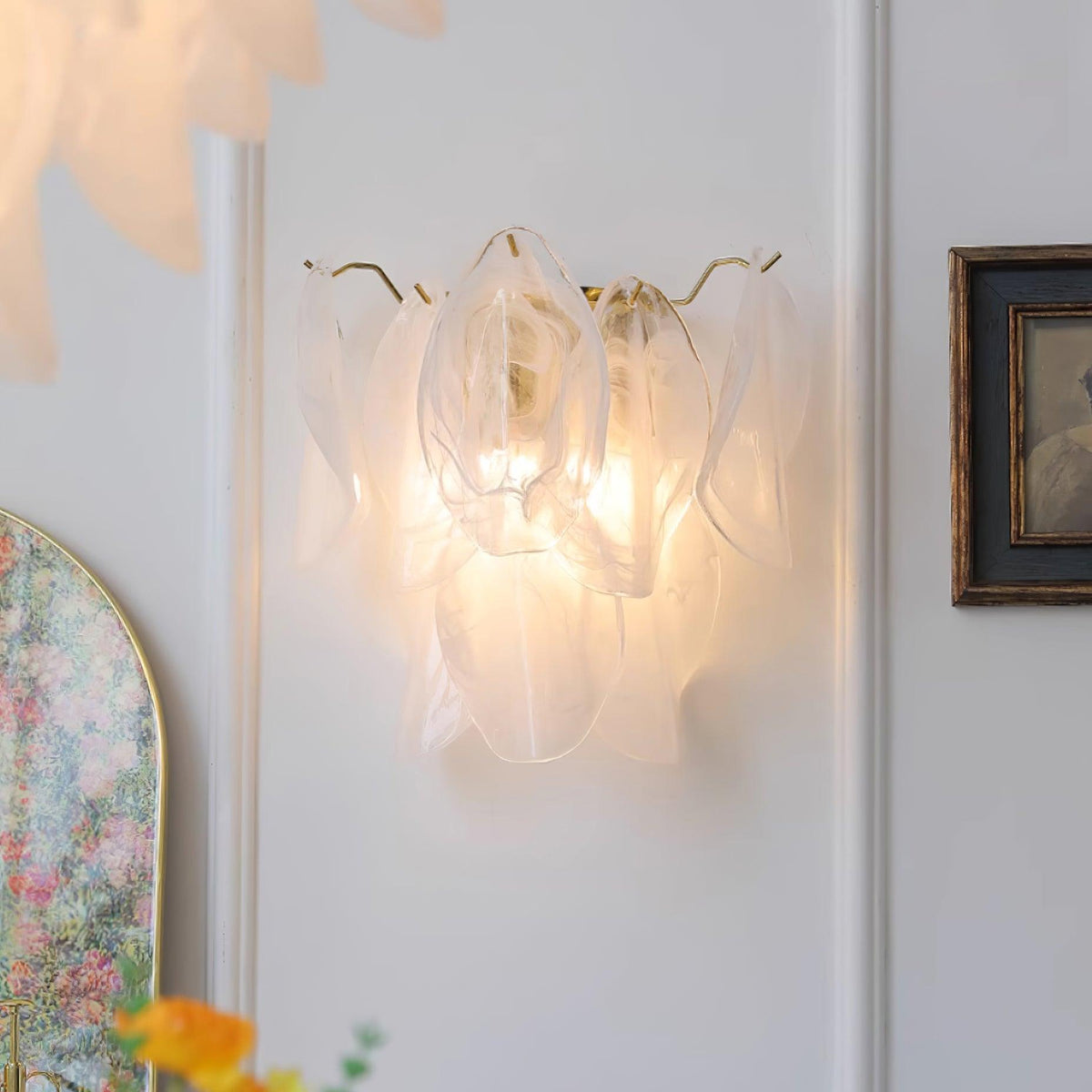 Zelvenrose Glass Wall Light-Moonnatur