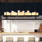 Garnelrose Glass Chandelier-Moonnatur