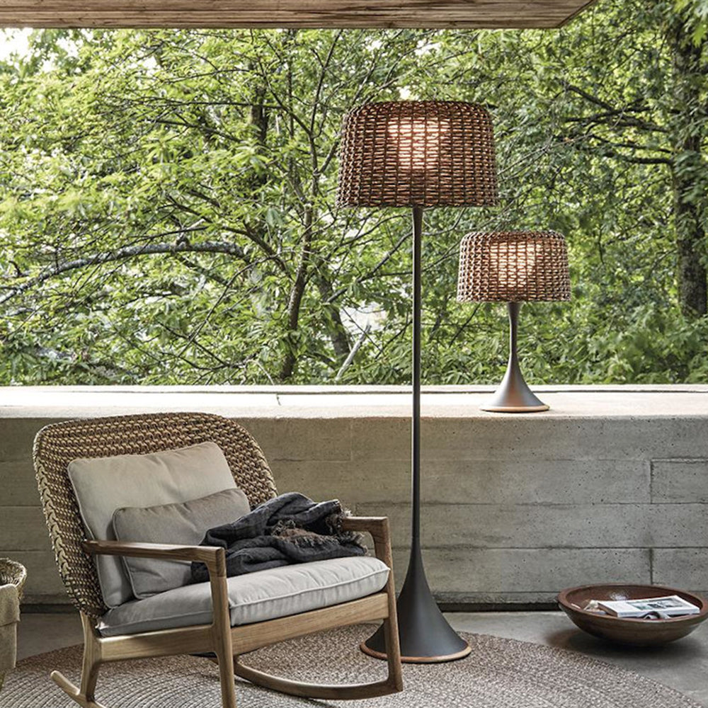 Ordelwell Rattan Floor Lamp-Moonnatur