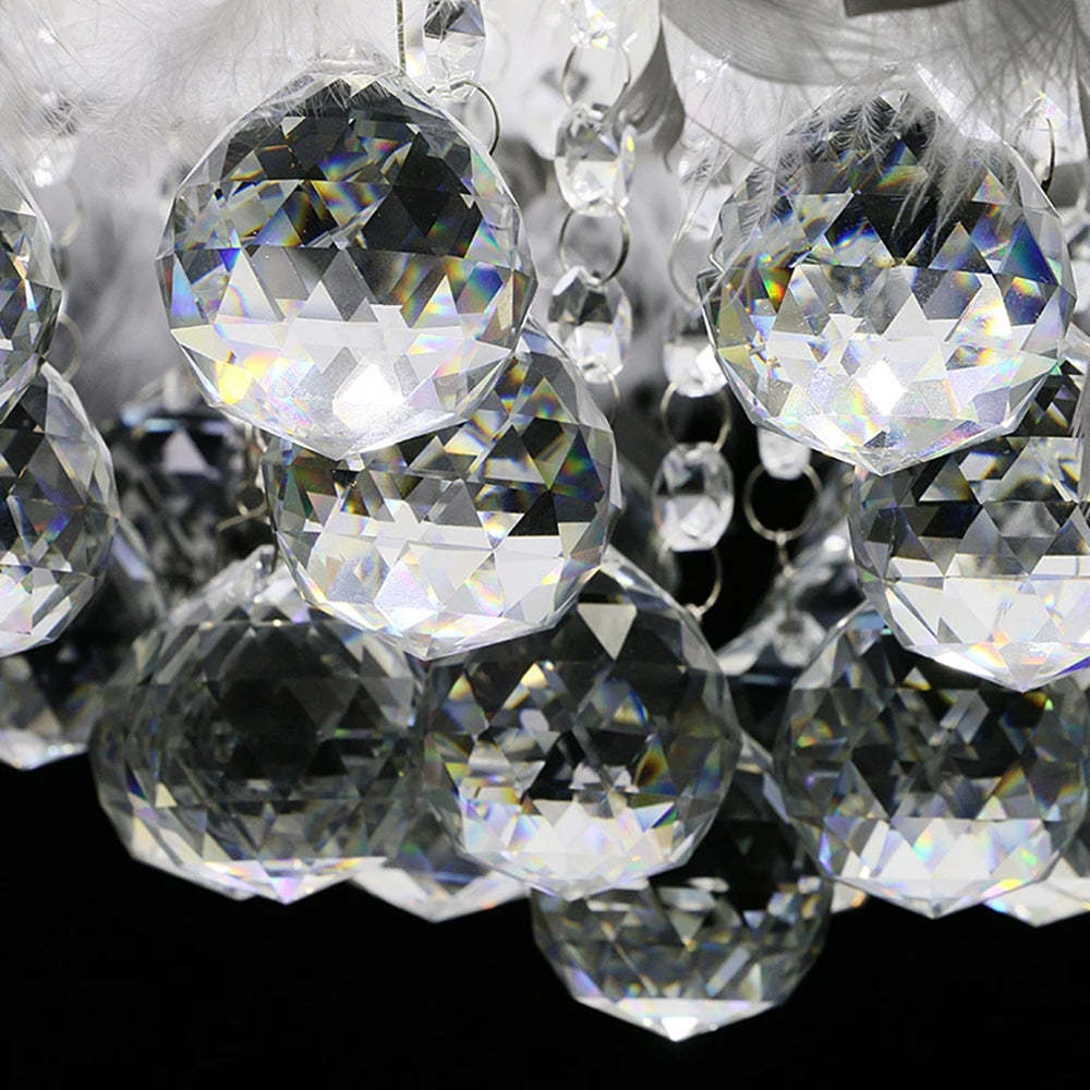 Casterevia Feather Chandelier-Moonnatur