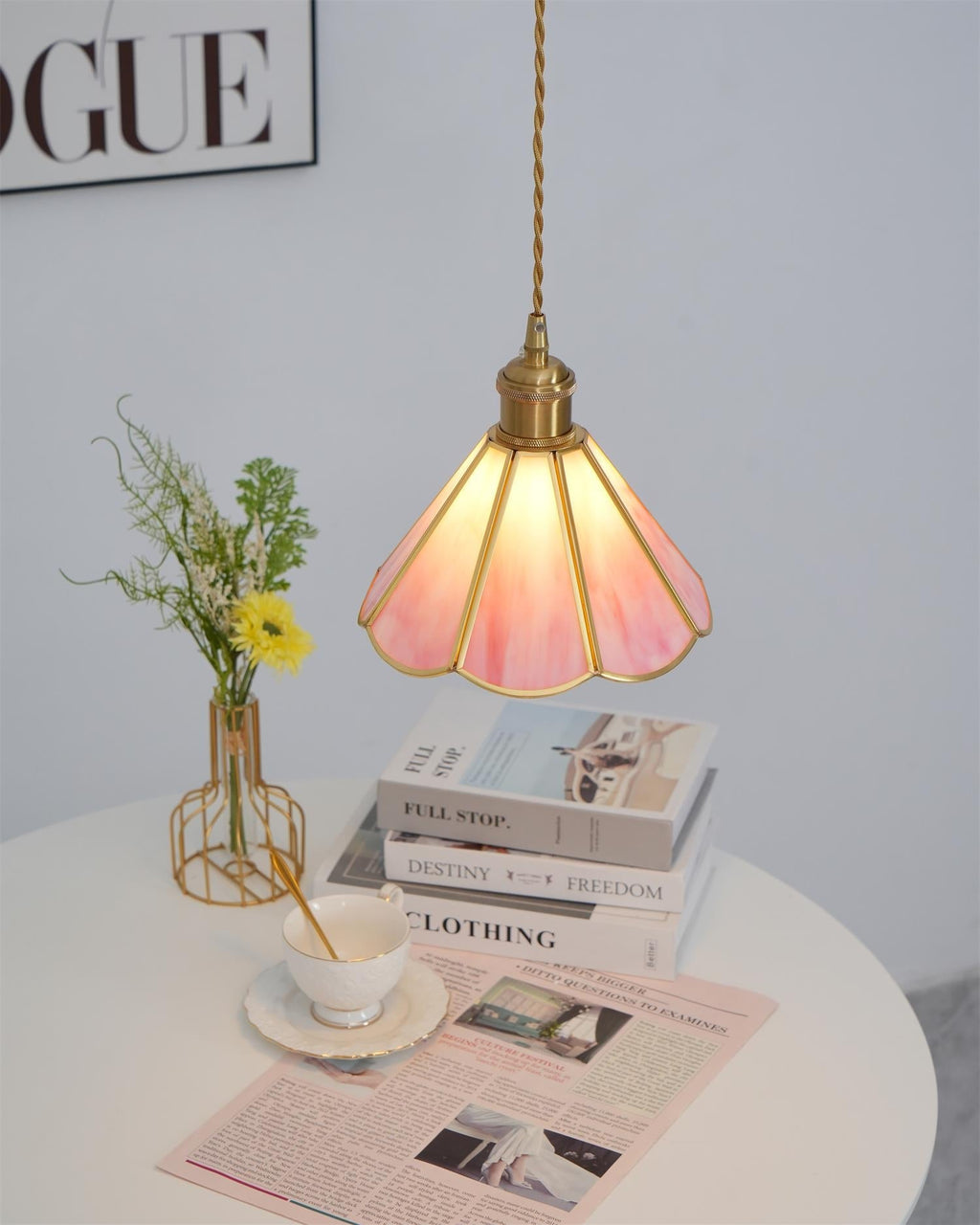 Ladergrove Glass Pendant Light-Moonnatur