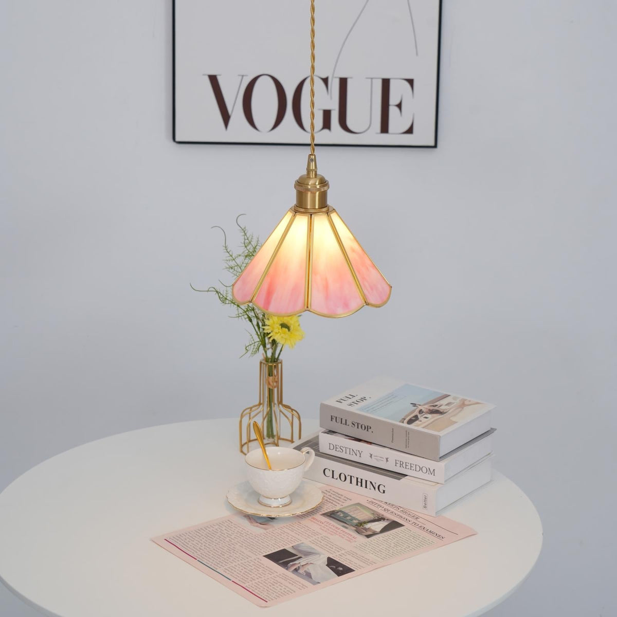 Ladergrove Glass Pendant Light-Moonnatur