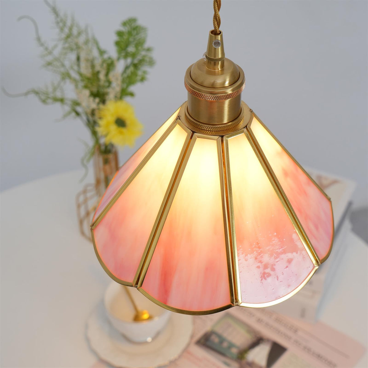 Ladergrove Glass Pendant Light-Moonnatur